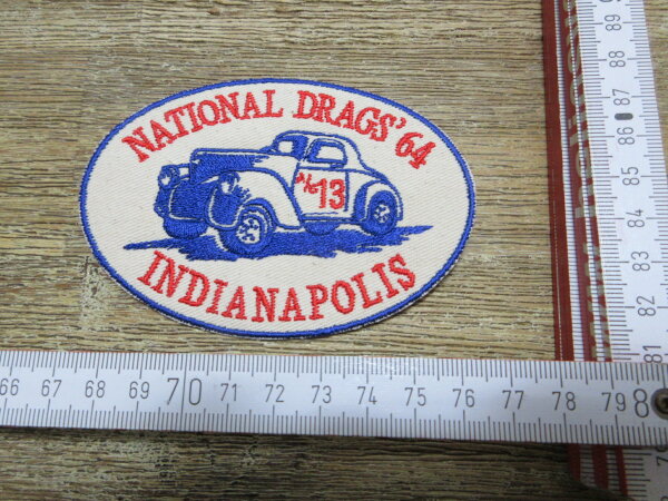 Patch National Drags 64 Indianapolis NHRA Drag Race Racing Hot Rod