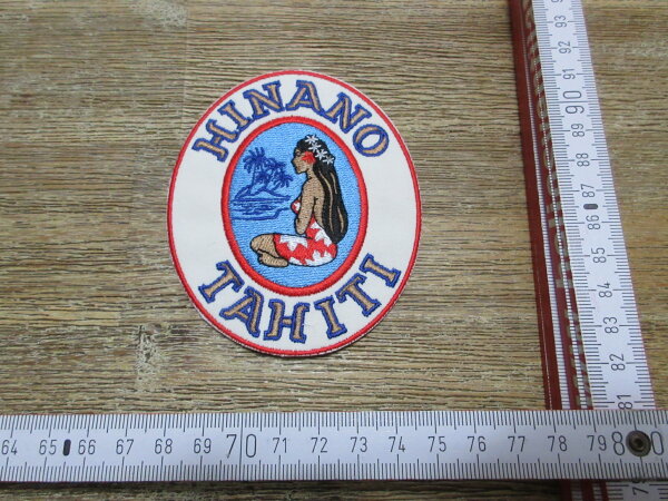 Patch Hinano Tahiti Hawai Pinup Aloha Vintage Old School Beer