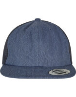 Raw Denim Blue Vintage Trucker Baseball Cap