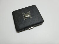 Steelhelmet Oakleaf Sword Cigarette Case Black Crackle