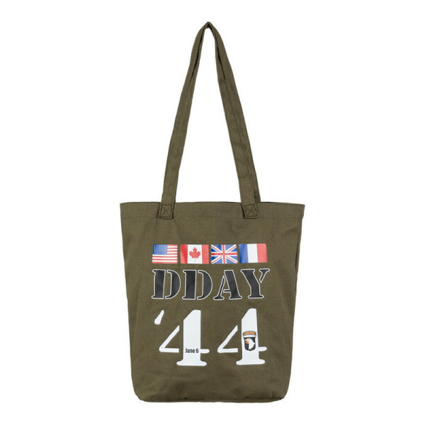 Canvas Schultertasche DDAY 1944 Flags Allied Nations US Army RAF WWII