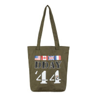 Canvas Schultertasche DDAY 1944 Flags Allied Nations US...