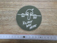 Patch US Army Navy Troops Kilroy was here Slogan Graffito...