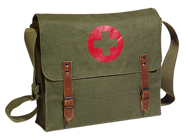 Canvas Nato Medic Bag Vintage Oliv Drab