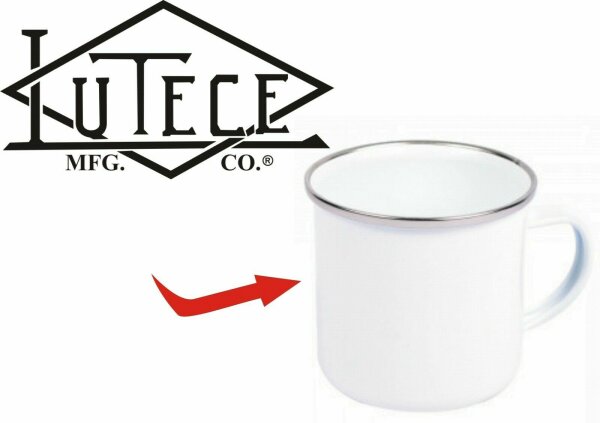 Lutece Mfg Co Quartermaster Denim US Army Emaille Tasse Kaffeetasse Coffee Mug