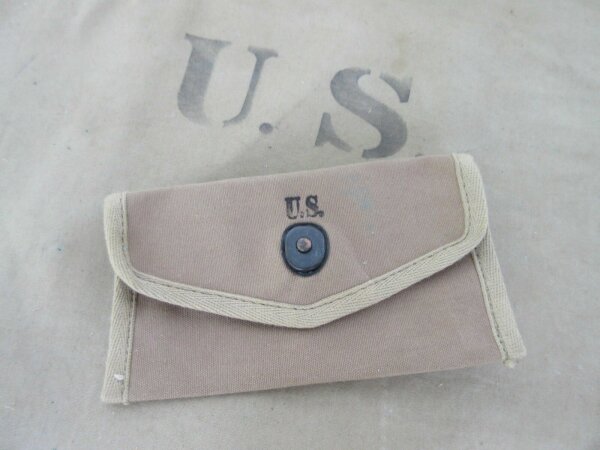 Orig US Army Verbandspäckchen Tasche f First Aid Dressing Kit Pouch Carrier Belt