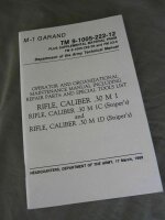 Technical Manual TDV M1 Garand Cal .30 M 1 Sniper US Army...