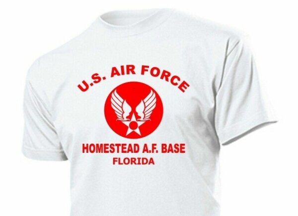 T-Shirt US Air Force Homestead Florida Airforce Base FJ WWII WK2 3-5XL Marines