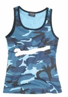 Tank Top Woman 3-Color Skyblue Camo US Army Gr S-XX...