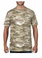 T-Shirt 3-color Sand Camouflage Tarnung US Army Desert...