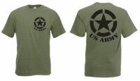 US Army T-Shirt mit Allied Star WK2 WWII US Airforce