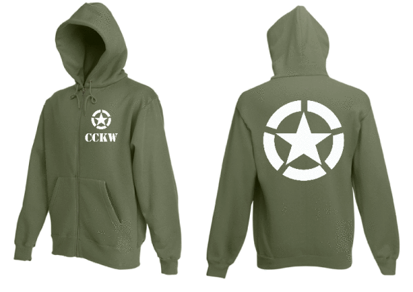 Hooded Jacket CCKW with Allied Star Size S-XXL