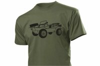 T-Shirt Oliv with Schwimmwagen Type166