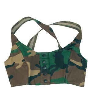 Bustier Woman 3-Color Woodland Camo US Army