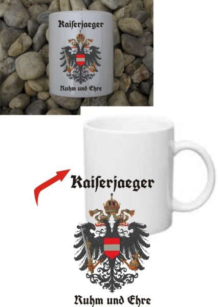 Kaiserjaeger Austria KuK Kaffee Becher Tasse