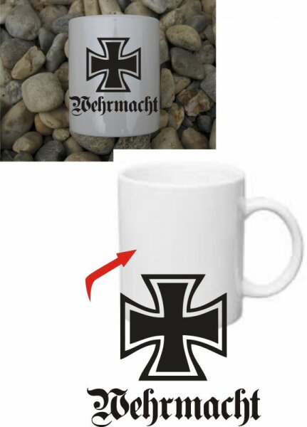 Wehrmacht Eisernes Kreuz EK Kaffee Becher Tasse