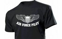 T-Shirt US Air Force Pilot Wings Armed Forces