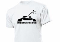 Rohrpost für Dich! Panzer Kanone Fun T-Shirt WH US Army