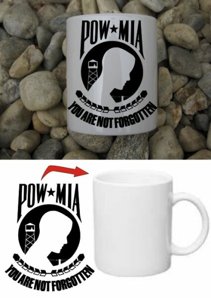 Pow Mia "You are not forgotten" Kaffee Tasse