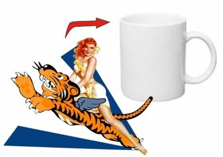 Pin-up Flying Tiger Kaffeetasse