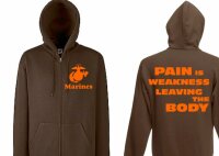 Hooded Jacket Marines Pain is...