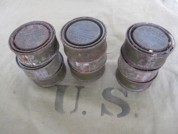 9 St. US Army WWII WK2 Brennpaste Ration Heating