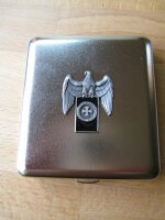 Eagle Iron Cross Black  Cigarette Case