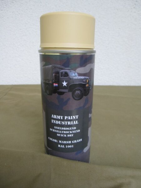 US Army Marsh Green RAL1001 Spraycan 400ml (1L-16,00¤)