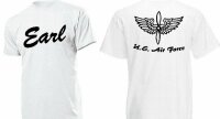 T-Shirt Earl Airforce Mechanic Prop Wings Pearl Harbour