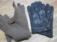 Set US Army Officer Leather Gloves Original M-1949