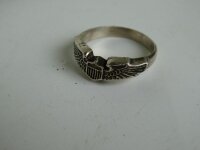 US Army Airforce Pilot Wings Sterling Ring