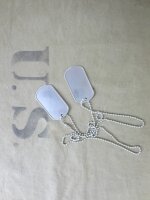 US Army ID Dog Tags Erkennungsmarke + Chain Vietnam