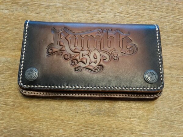 Geldbeutel Rumble59 - Leder Wallet "sunburst" handmade