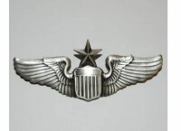 US Army Airforce Senior Pilot Wings Collar Badge