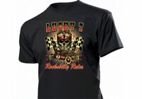 Shirt Lucky 7 Hotrod Rockabilly Rules Gambling Hot Rod