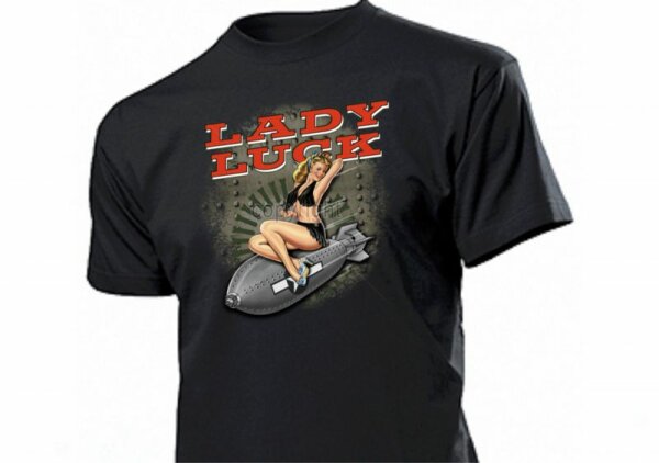 Pin Up Lucky Girl Classic Hot Rod Rockabilly Women's T-Shirt