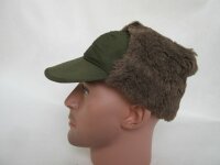 US Army Original Winter Field Cap OD MQ1 1951 Alpaca