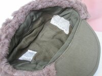 US Army Original Winter Field Cap OD MQ1 1951 Alpaca