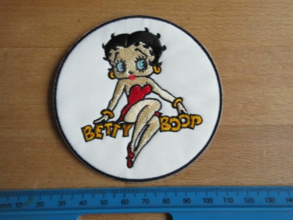 Betty Boop Sitting Pin-up WASP WAC Patch US Army Rockabilly