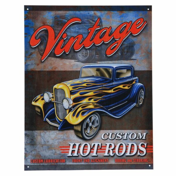 Metal Sign Vintage Custom Hot Rod Sign Ratty US Car