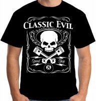 T-Shirt Rockabilly Classic Evil Speed Shop Pistons Bike...