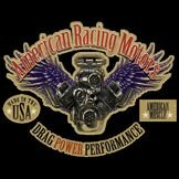 T-Shirt American Racing Motors Drag Power Performance Hot Rat Rod Rockabilly V8