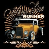 T-Shirt Vintage Moonshine Runner Hot Rod Dragster Nose...