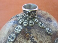 Lutece Mfg Co 1917 Ring 925 Sterling Massiv Rockabilly Nose Art Hotrod Rat Rod