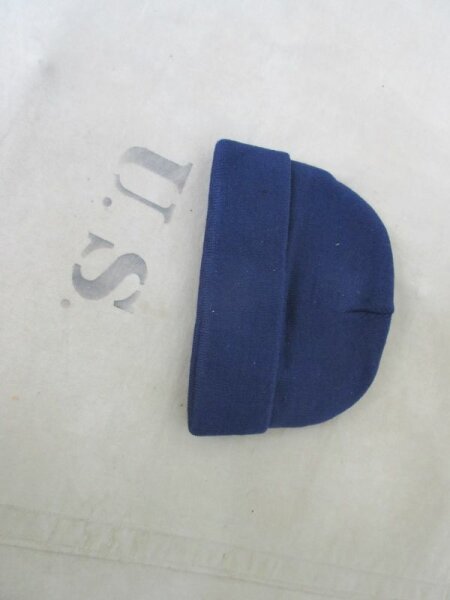 US Army Watch Cap Navy Blue Short One Size Strickmütze Wollmütze