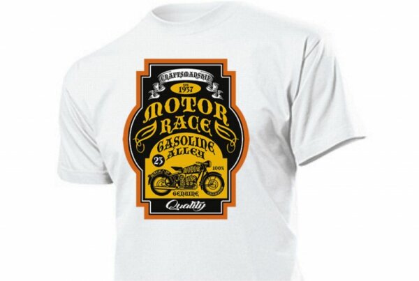 T-Shirt Motor Race Gasoline Alley Genuine Craftmanship