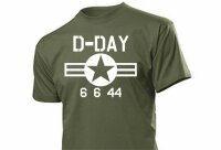 T-Shirt Allied Star US Army D-Day Kokarde 6 Juni 1944...