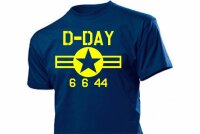 T-Shirt Allied Star US Army D-Day Kokarde 6 Juni 1944...