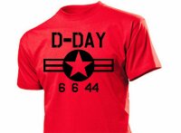 T-Shirt Allied Star US Army D-Day Kokarde 6 Juni 1944 Overlord Normandy Gr S-5XL