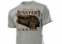 T-Shirt Junkyard Garage Hot Rod Ratty Rockabilly Vintage...